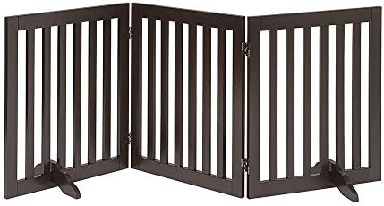 unipaws 24”H Free Standing Pet Gate by unipaws
