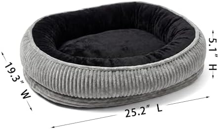 Calming Dog Bed for Medium Dogs, Orthopedic Washable Pet Bed - Image 2