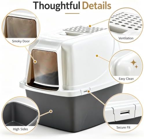 Large Enclosed Cat Litter Box - Image 7