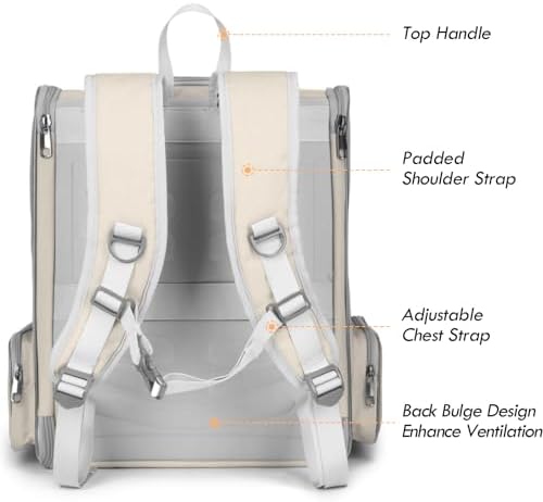 Cat Backpack Carrier, Small Dog Carrier Backpack - Image 3