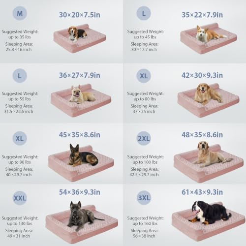 BFPETHOME Orthopedic Washable Dog Bed, Sleeping Couch - Image 2