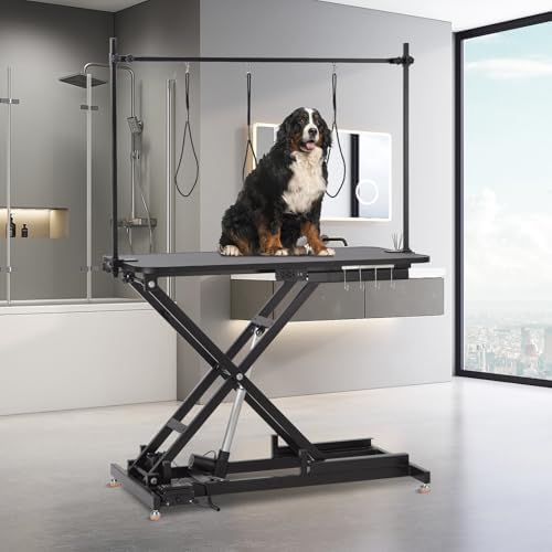 47 in Electric Pet Grooming Table w/Leveling Wheels, Max 264 LBS - Image 7