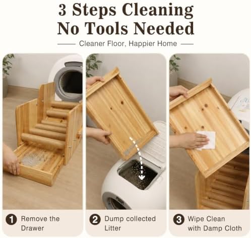 Wooden Automatic Litter Box Steps/Ramp - Image 6