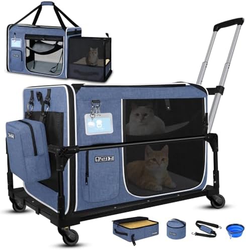 Petskd Side Expandable Extra Large Cat Carrier by Petskd