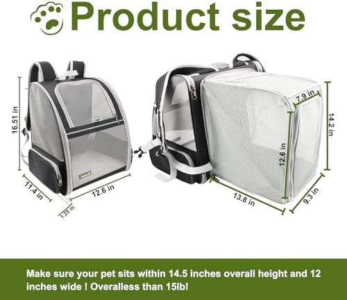 Texsens Innovative Traveler Bubble Backpack Pet Carriers - Image 2