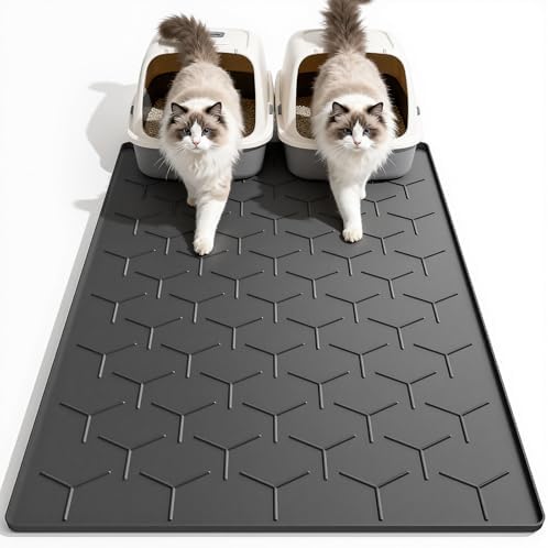 Garoopion Silicone Cat Litter Mat Large 40" X 28" by Garoopion