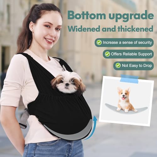 Supet Dog Sling Carrier for Small Pet, Adjustable Hands Free Front Backpack - Image 2