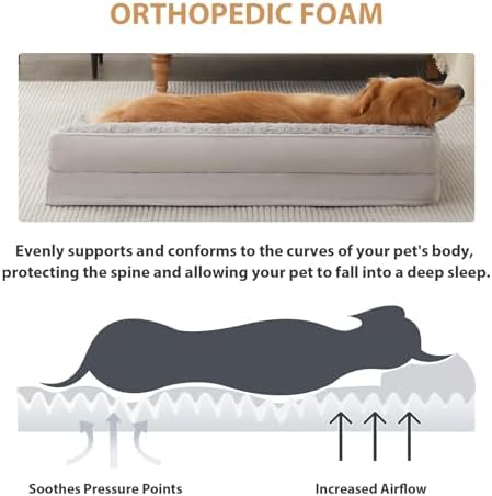 BFPETHOME Orthopedic Washable Dog Bed, Sleeping Couch - Image 3
