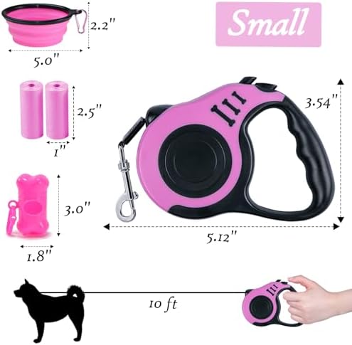Retractable Dog Leash, 10 FT Dog Leash - Image 2