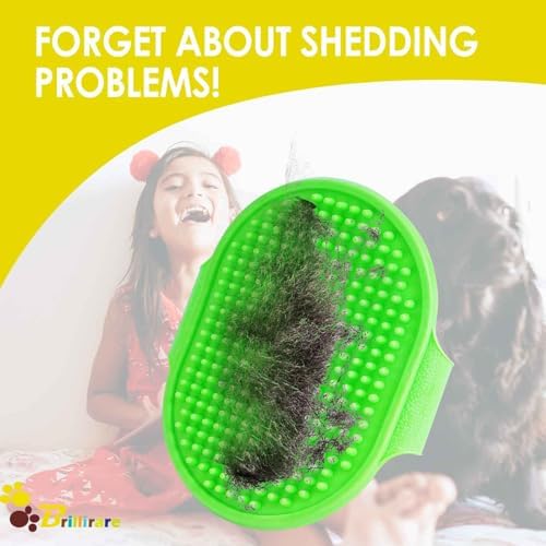 2 Pack Dog Grooming Brush, Premium Soft Silicone Pet Bath Brushes - Image 5