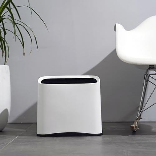 White Cat Litter Scoop Holder, Mini Trash Can - Image 3