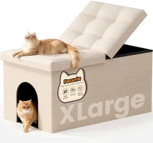 3-in-1 Cat Litter Box Enclosure by Fecuria