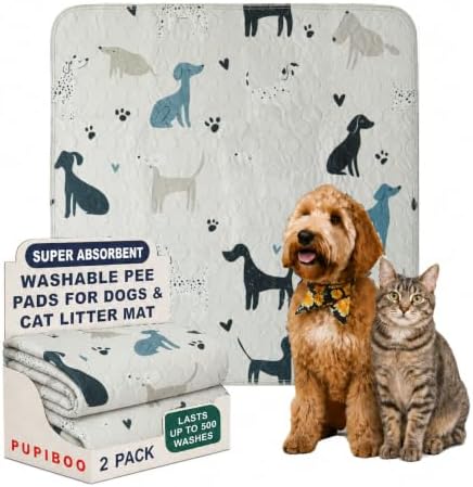 PUPIBOO Washable Pee Pads for Dogs and Cats by PUPIBOO