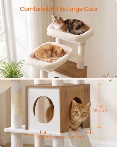 Feandrea Tall Cat Tree, 6-Tier Cat Tower - Image 4