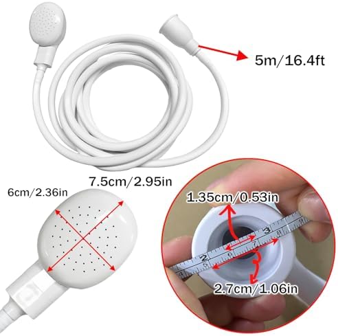16.4FT Sink Spray Hose, Portable Rubber Sink Hose Sprayer - Image 3