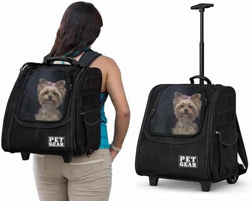 Pet Gear I-GO2 Roller Backpack, Large Traveler, Dark Charcoal by PetGear