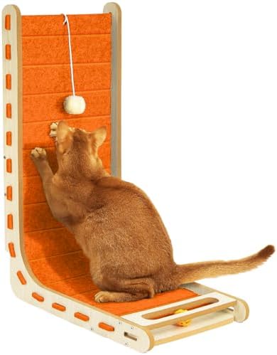 Felt Cat Scratcher for Indoor Cats, 26.8 Inch by NxwjoyPet