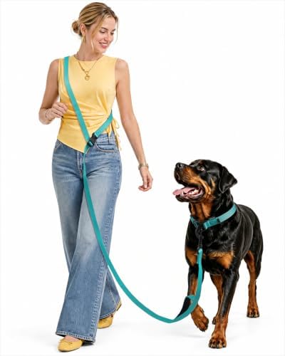 Hands Free Dog Leash, 5.9-8.2ft Multifunctional Crossbody Rope by HeelayHappyEveryDay