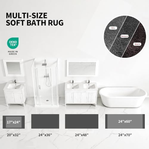 ILANGO Toilet Rugs U Shaped 22" × 24", Soft Absorbent Microfiber Bath Rugs - Image 5
