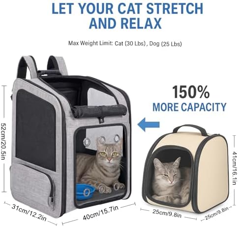 Extra Large Cat Backpack Carrier - Image 2