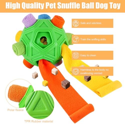 Dog Snuffle Ball-Interactive Puzzle Dog Toys Encourage Natural Foraging Skills - Image 2