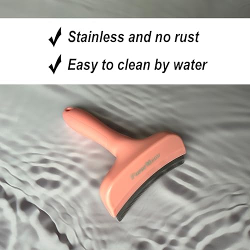 Pet Deshedding Tool with Curve Blade, Cat Grooming Brush, Tight V-shaped Teeth - Image 6