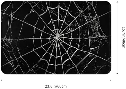 Spider Web Bath Mat 24x16 Inch Non-Slip Soft Microfiber Bathroom Rugs Washable - Image 3