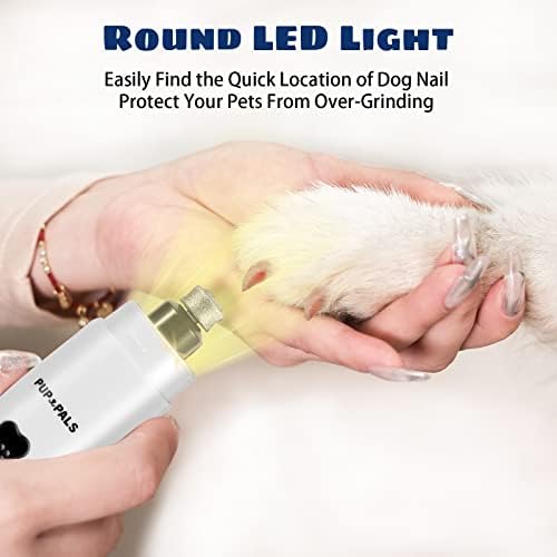 Dog Nail Grinder with 5 LED Shadow Free Light, Dog Nail Trimmer Protect Pet - Image 2