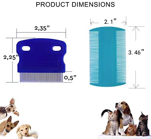 3 Pcs Pet Comb Tear Stain Remover Combs - Image 2