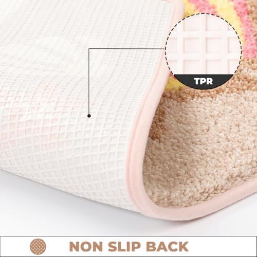 Cute Beach Bath Rug Super Absorbent Non Slip Modern Bathroom Mat Machine - Image 5