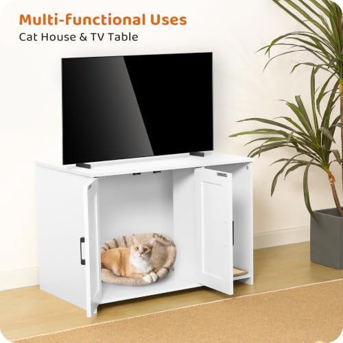 DWANTON Cat Litter Box Enclosure, - Image 3