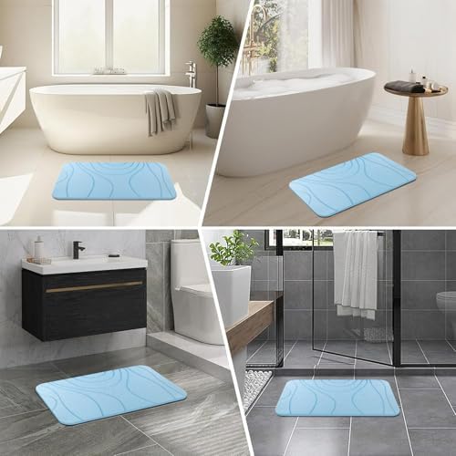 Stone Bath Mat, 2 Pack Diatomaceous Earth Shower Mat, Non-Slip Super Absorbent - Image 4