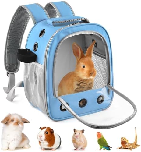 DBNESS Guinea Pig Carrier Backpack, Portable Rabbit Travel Carring Bag by DBNESS
