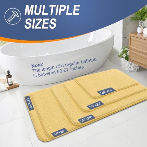OLANLY Thick Memory Foam Bathroom Rugs 36x24, Absorbent Bath Mat - Image 5