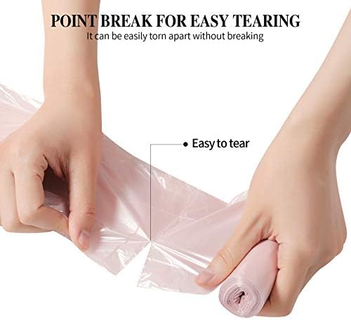 5 Rolls Small Trash Garbage Bags, 4 Gallon 200 Counts - Image 2
