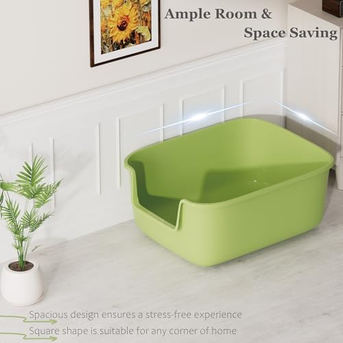 Vealind Large Cat Litter Box High Sides Side Low Entry Litter Box - Image 3