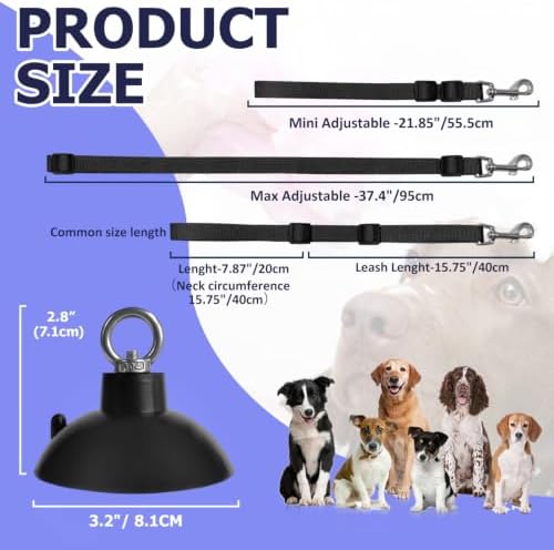 Dog Bathing Tether with Heavy Suction Cup, Dog Grooming Tub Restraint Noose - Image 2