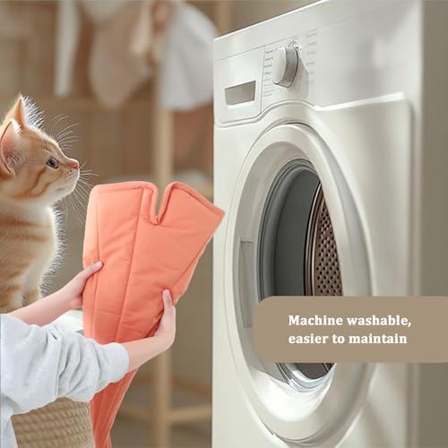 Letalong 31 X 25 Inch Leaf Shaped Cotton Cat Bed Pad, Warming Cat Mat, Pet - Image 3