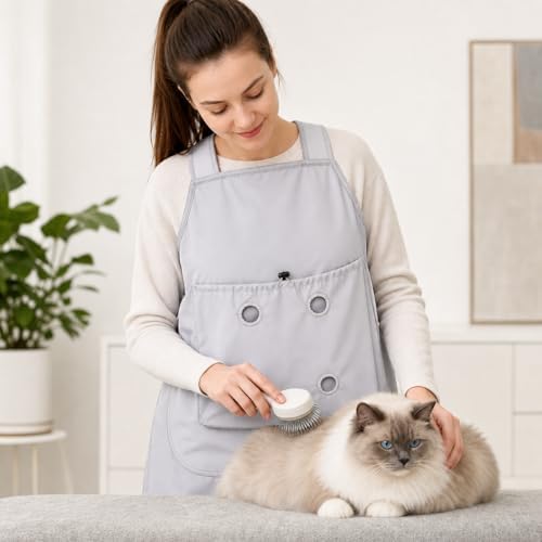 Pet Grooming Apron, Anti-Scratch Cat Holding - Image 6
