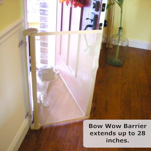 Bow Wow Barrier 28-Inch Café Retractable Exterior-Door Barrier - Image 7