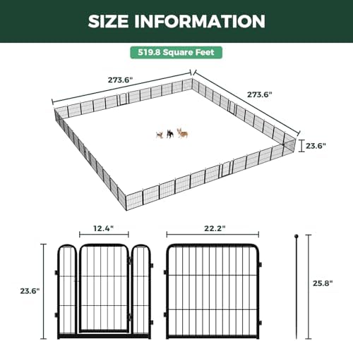 FXW Rollick Dog Playpen, Yard & RV Camping, 48 Panels - Image 6
