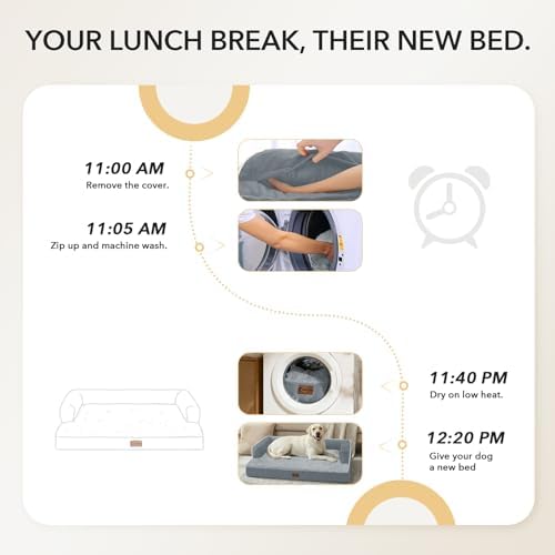 Orthopedic Washable Dog Bed for Extra Large Dogs - Image 6