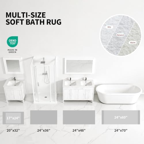 ILANGO Bathroom Rugs 24" × 17", Extra Soft Absorbent Microfiber Bath Rugs - Image 4