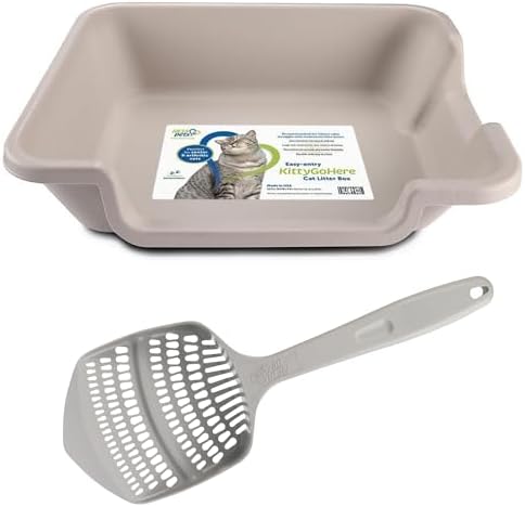 KittyGoHere 2.0 Easy Entry Cat Litter Box by NE14pets