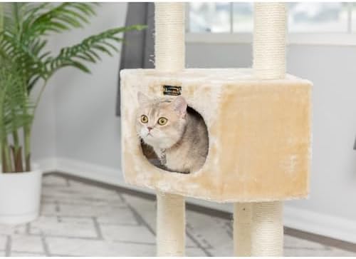 Aeromark 3 Tier Cat Tree Armarkat A5201 Real Wood Scratch - Image 6