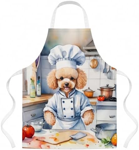 Caroline's Treasures Poodle The Chef Apron Cooking Kitchen Server Baking Crafts by CarolinesTreasures