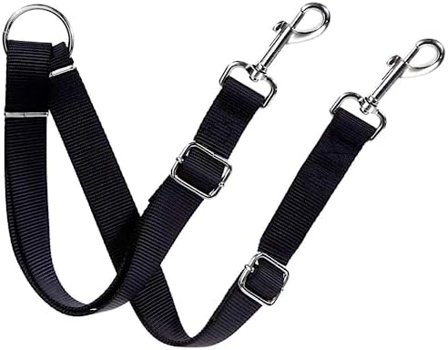 SunGrow 16-24" Adjustable Double Dog Walker Leash, Lightweight Dual Lead by SunGrow