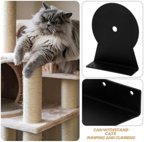 Toyvian Cat Wall Furniture Bracket Cat Climbing Pole Bracket - Image 4