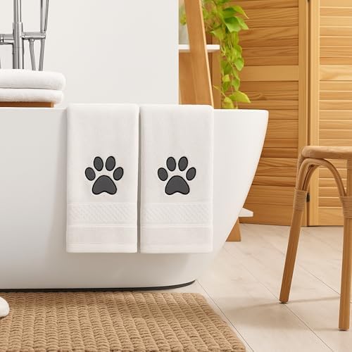 SmoothNovelty 2 Pcs Dog Paw Hand Towels - Image 6