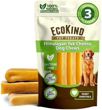 EcoKind Yak Cheese Himalayan Dog Chews, Yak Chews by EcoKindPetTreats